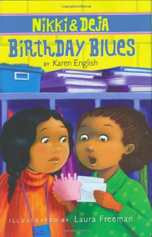 Book cover for "Birthday Blues" by Karen English