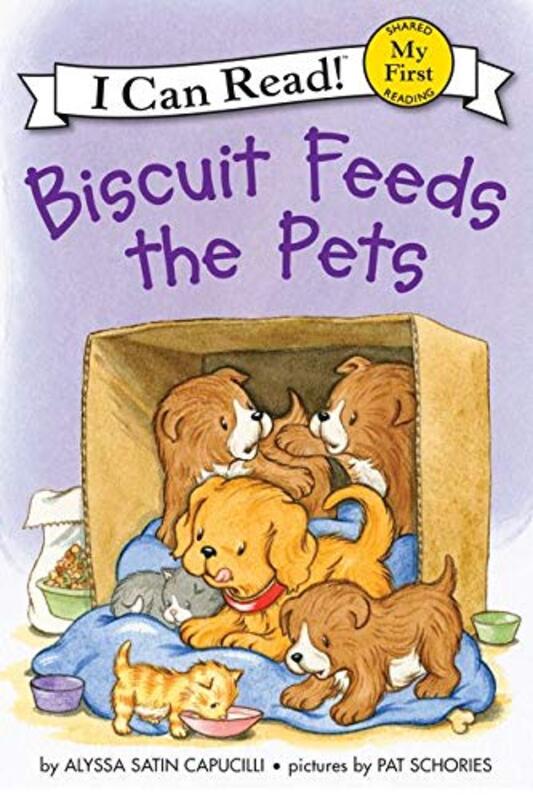 Book cover for "Biscuit Feeds the Pets" by Alyssa Satin Capucilli