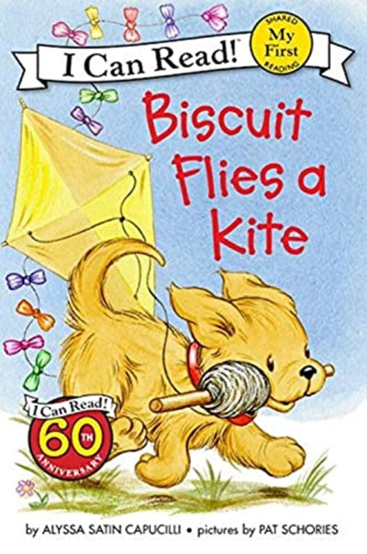 Book cover for "Biscuit Flies a Kite" by Alyssa Satin Capucilli
