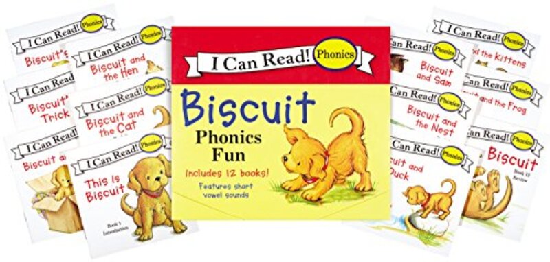 Book cover for "Biscuit Phonics Fun" by Alyssa Satin Capucilli