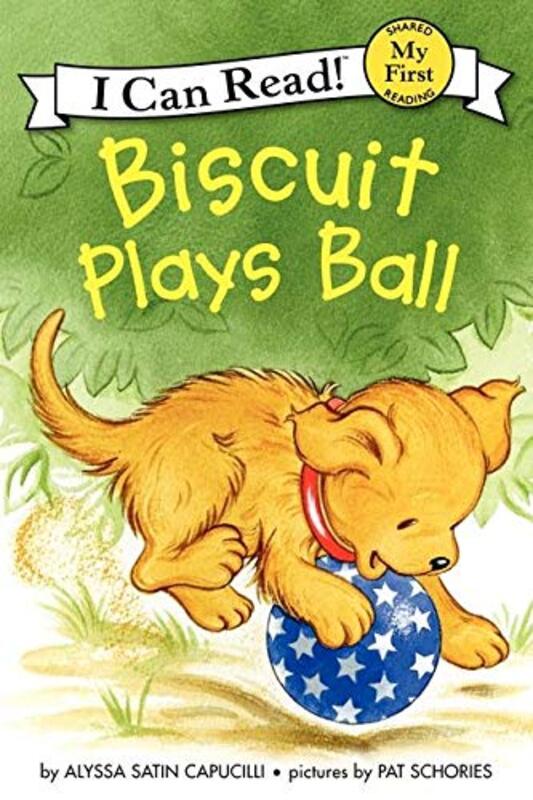 Book cover for "Biscuit Plays Ball" by Alyssa Satin Capucilli