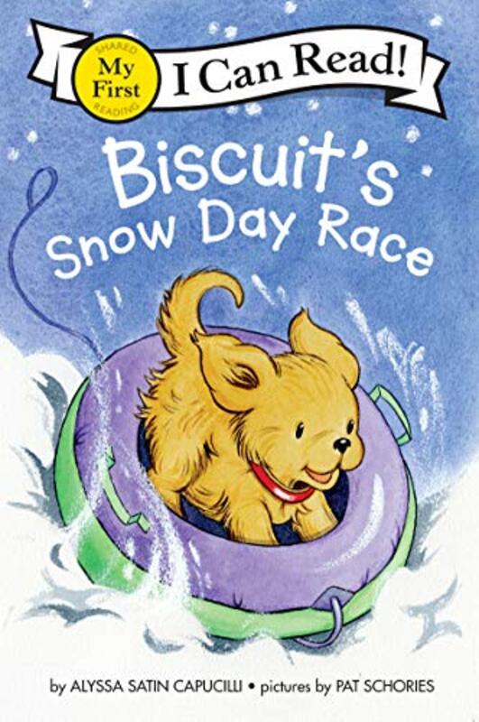 Book cover for "Biscuit’s Snow Day Race" by Alyssa Satin Capucilli