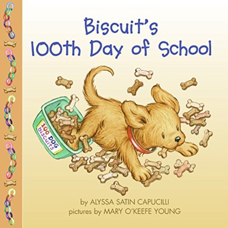 Book cover for "Biscuit's 100th Day of School" by Alyssa Satin Capucilli