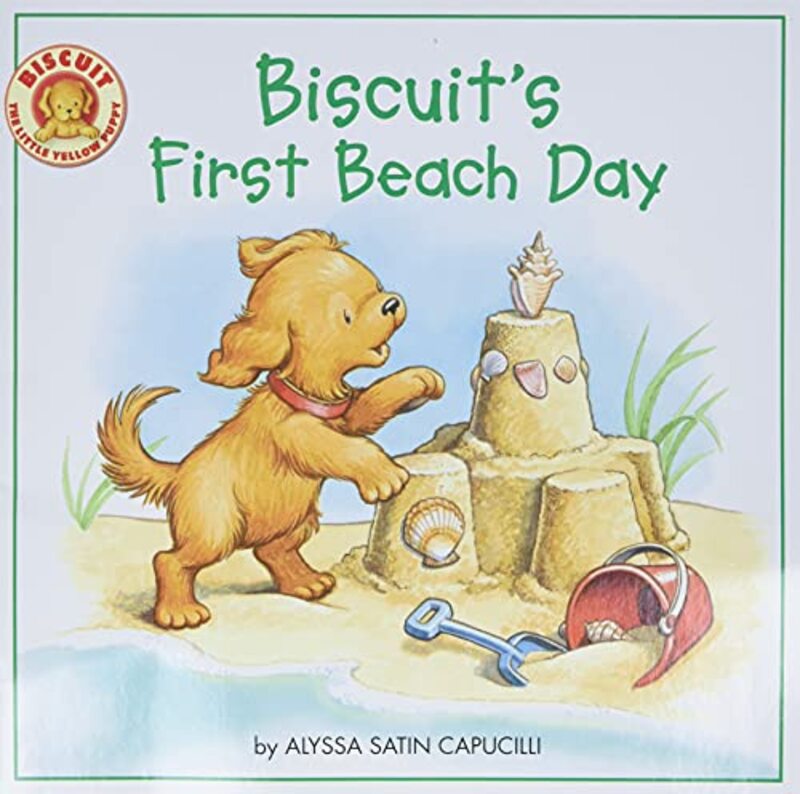 Book cover for "Biscuit's First Beach Day" by Alyssa Satin Capucilli