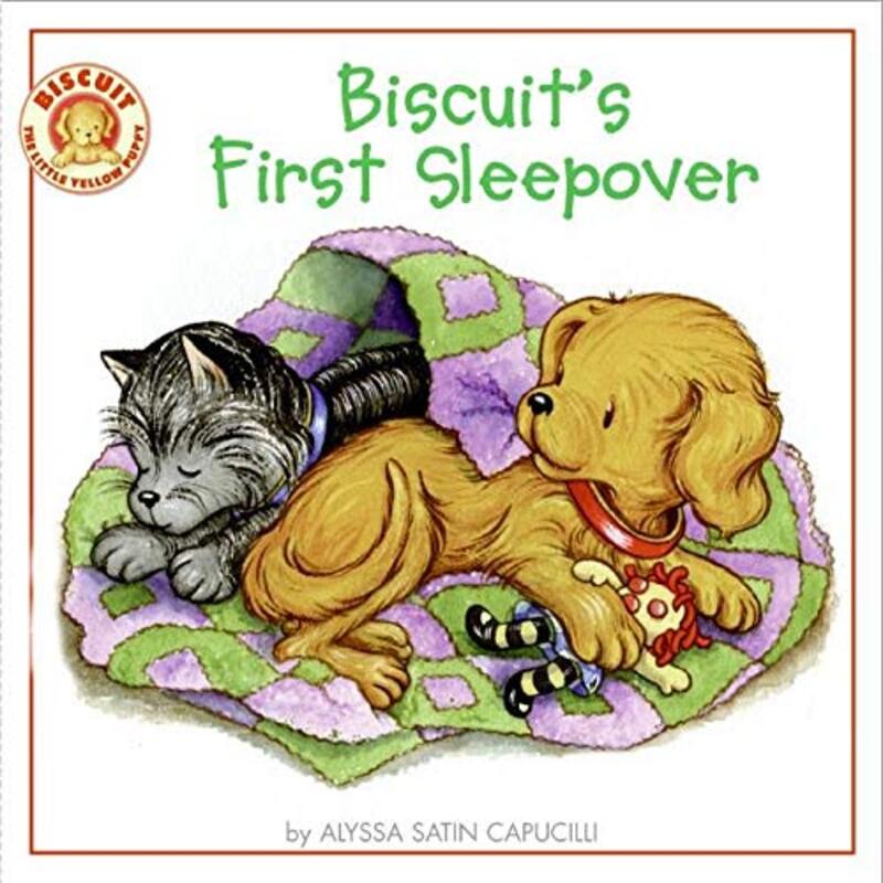 Book cover for "Biscuit's First Sleepover" by Alyssa Satin Capucilli