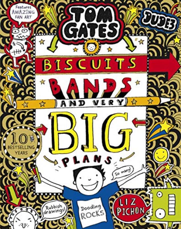 Book cover for "Biscuits, Bands and Very Big Plans" by Liz Pichon