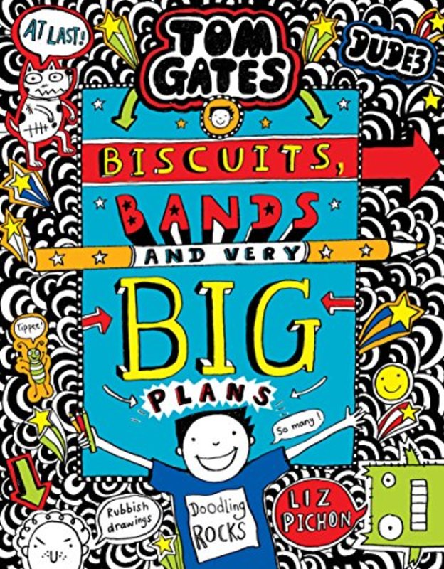 Book cover for "Biscuits, Bands and Very Big Plans" by Liz Pichon