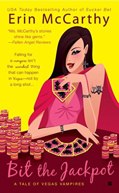 Book cover for "Bit the Jackpot" by Erin McCarthy
