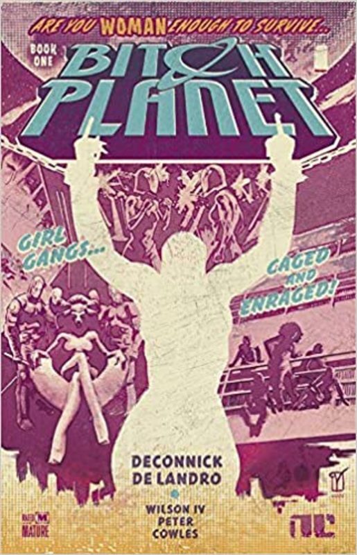 Book cover for "Bitch Planet, Vol. 1" by Kelly Sue DeConnick
