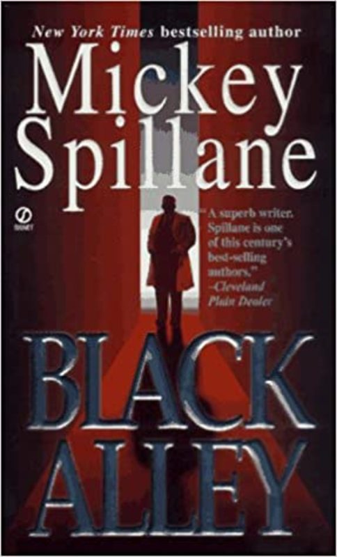 Book cover for "Black Alley" by Mickey Spillane
