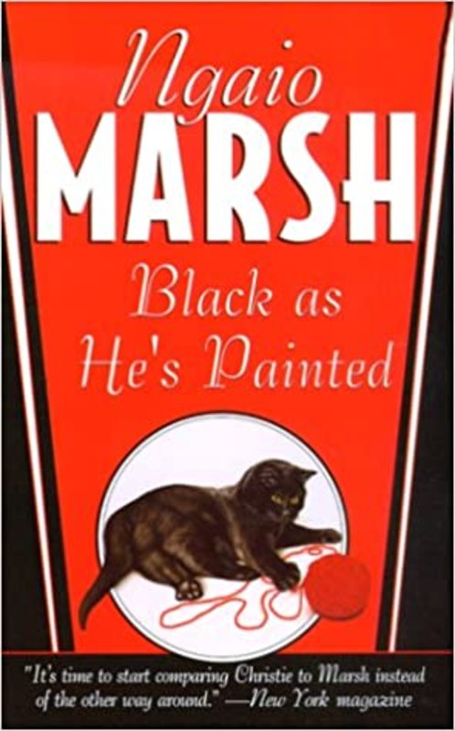 Book cover for "Black As He's Painted" by Ngaio Marsh