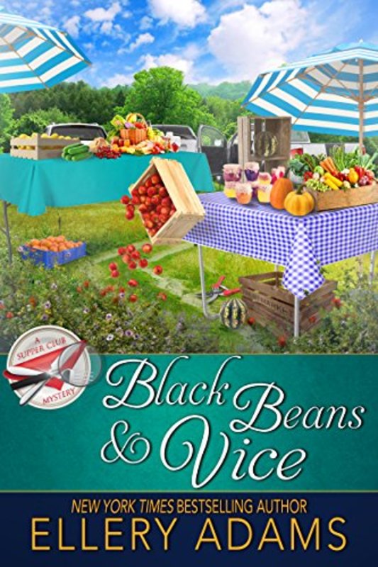 Book cover for "Black Beans and Vice" by Ellery Adams