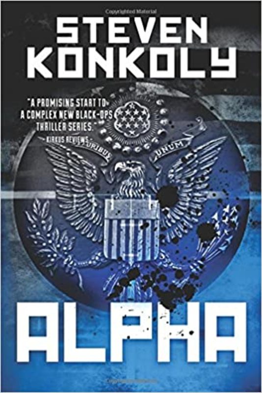 Book cover for "Black Flagged Alpha" by Steven Konkoly