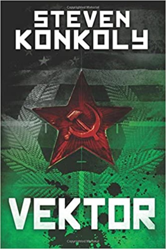 Book cover for "Black Flagged Vektor" by Steven Konkoly