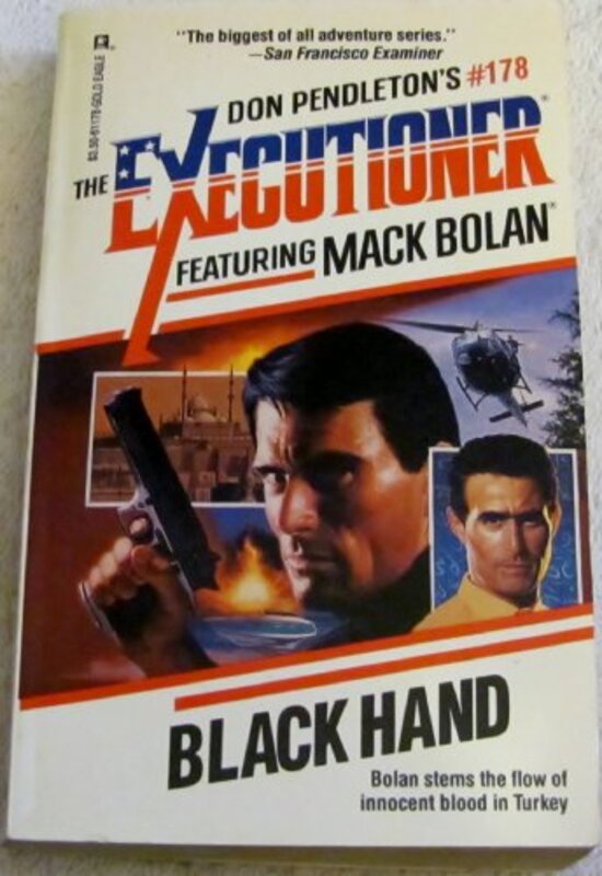 Book cover for "Black Hand" by Don Pendleton