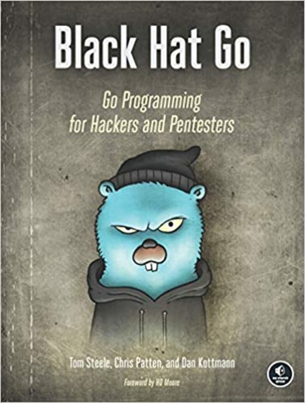 Book cover for "Black Hat Go" by Tom Steele
