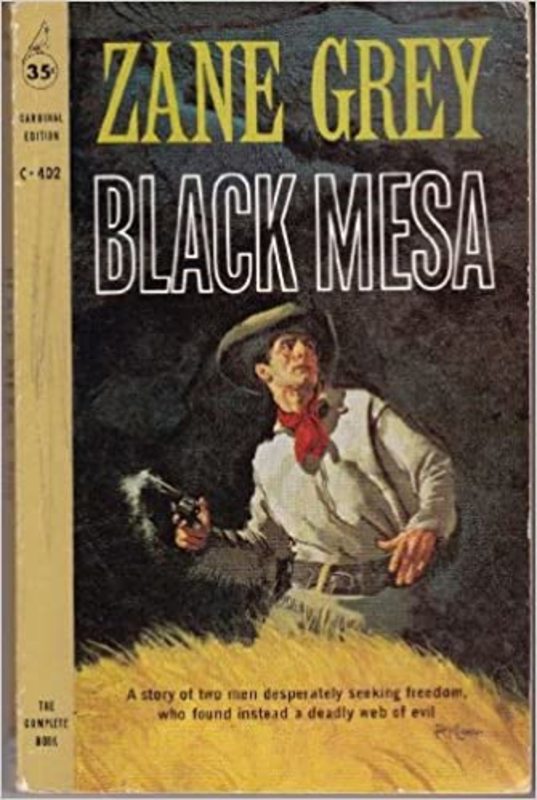 Book cover for "Black Mesa" by Zane Grey