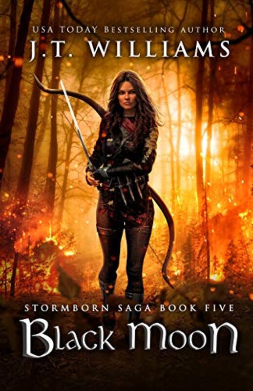 Book cover for "Black Moon" by JT Williams