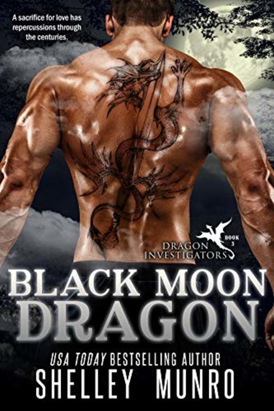 Book cover for "Black Moon Dragon" by Shelley Munro