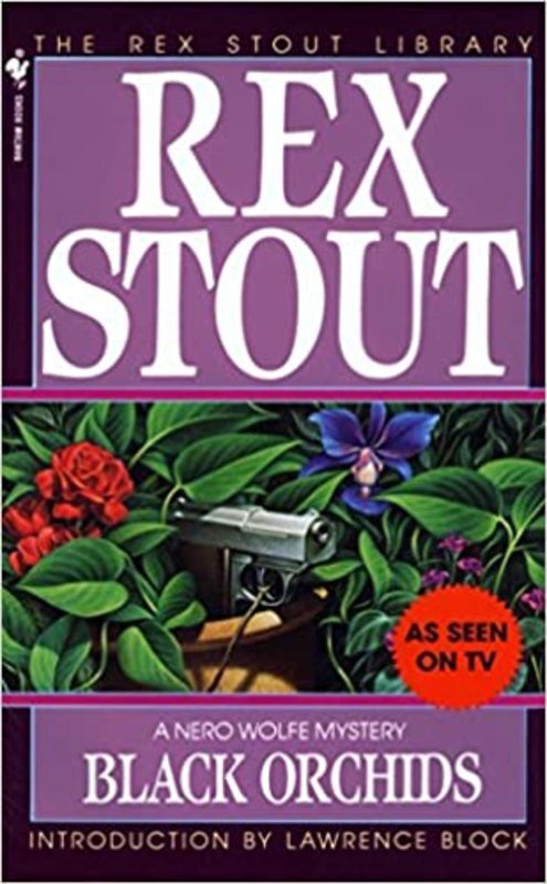 Book cover for "Black Orchids" by Rex Stout