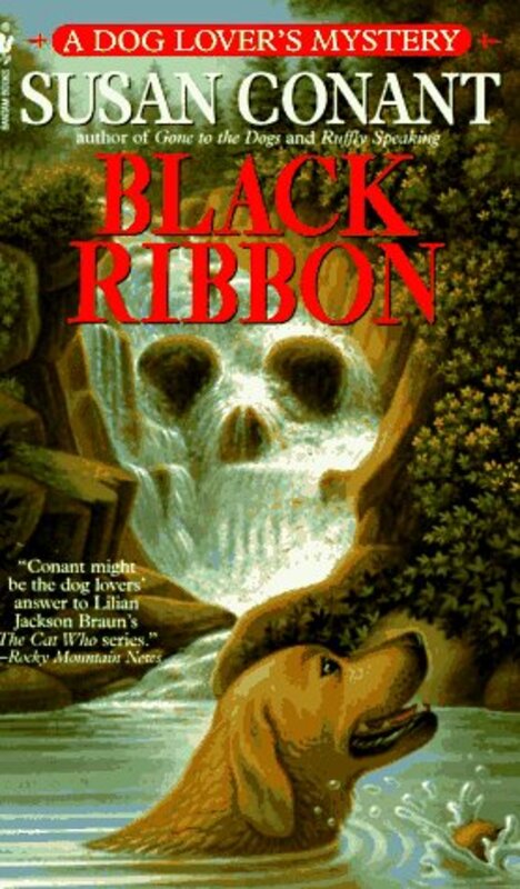 Book cover for "Black Ribbon" by Susan Conant
