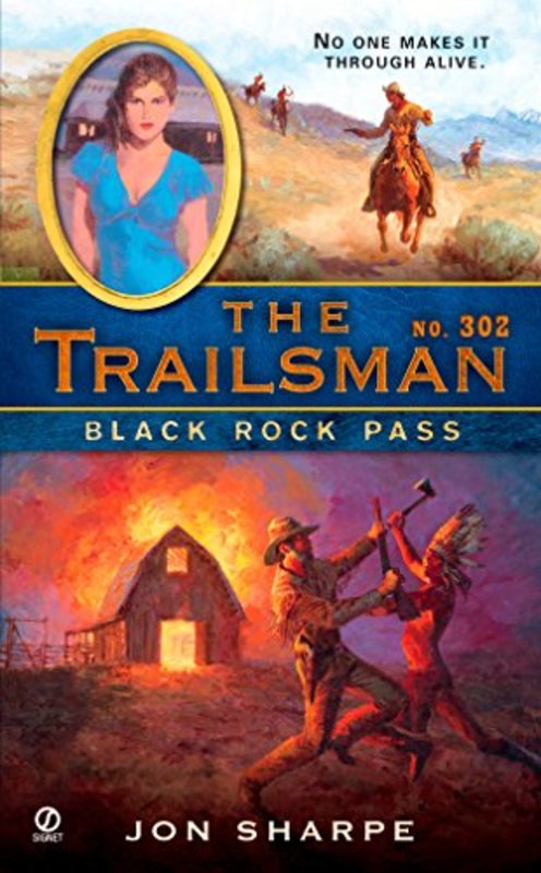 Book cover for "Black Rock Pass" by Jon Sharpe