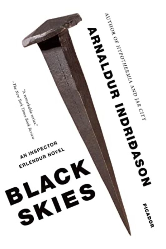 Book cover for "Black Skies" by Arnaldur Indriðason