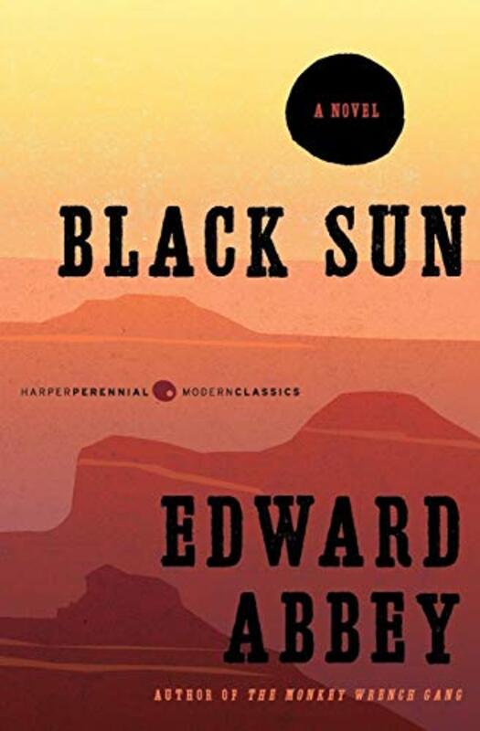 Book cover for "Black Sun" by Edward Abbey