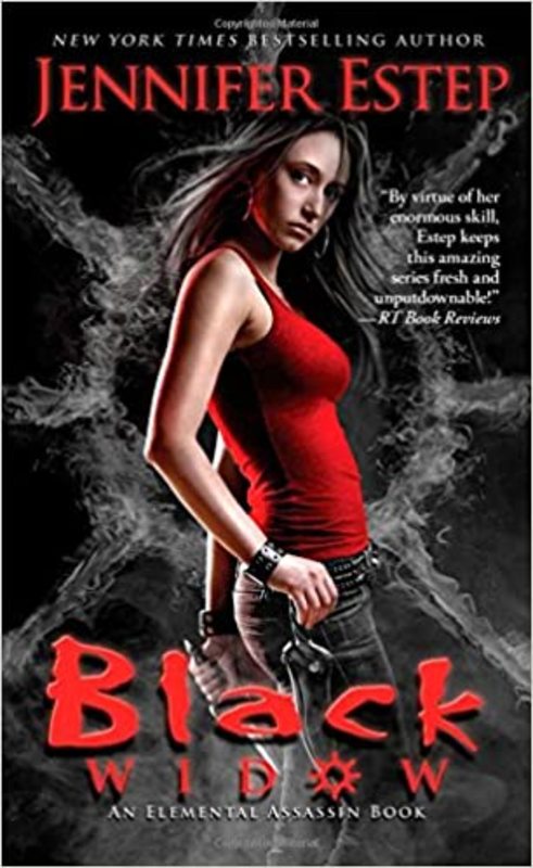 Book cover for "Black Widow" by Jennifer Estep