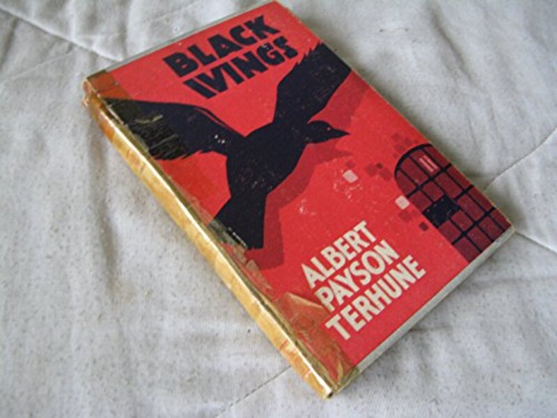 Book cover for "Black Wings." by Albert Payson Terhune