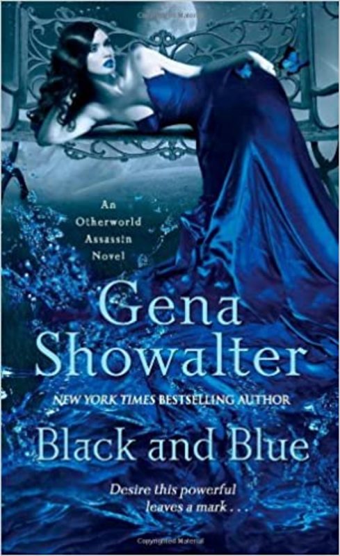 Book cover for "Black and Blue" by Gena Showalter