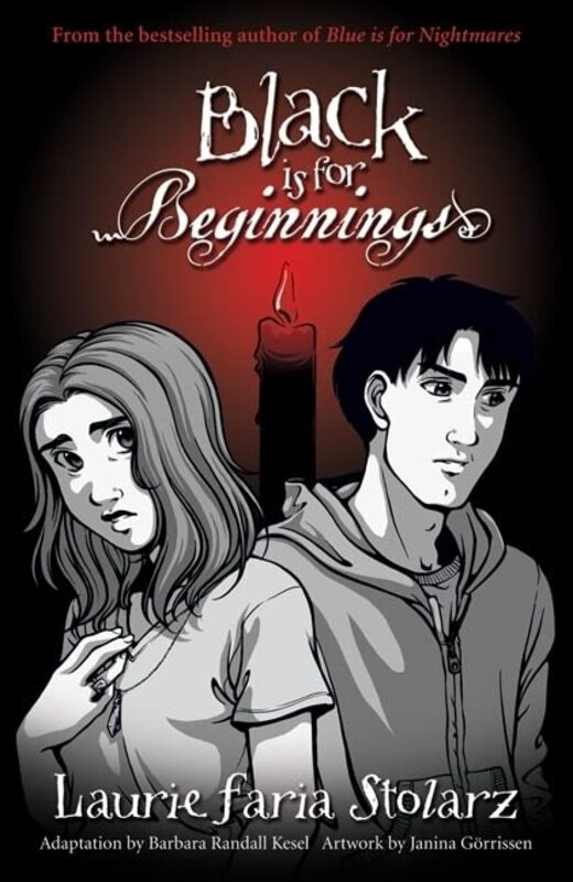 Book cover for "Black is for Beginnings" by Laurie Faria Stolarz