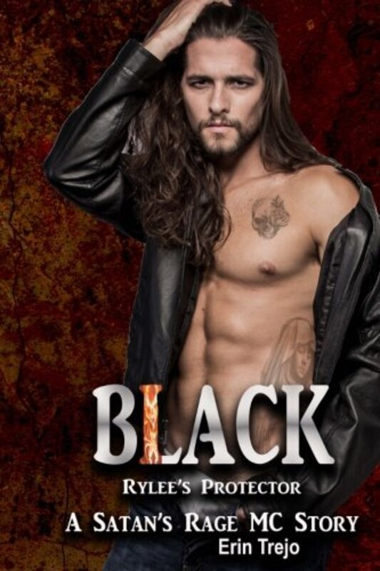 Book cover for "Black: Rylee's Protector" by Erin Trejo