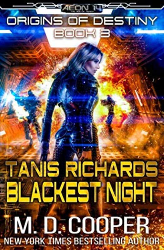 Book cover for "Blackest Night" by MD Cooper
