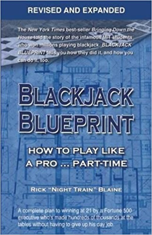 Book cover for "Blackjack Blueprint" by Rick 'Night Train Blaine