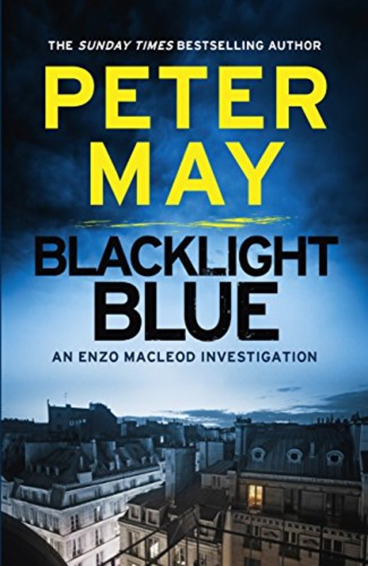 Book cover for "Blacklight Blue" by Peter May