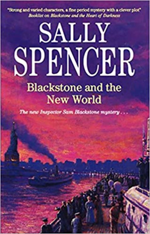 Book cover for "Blackstone and the New World" by Sally Spencer