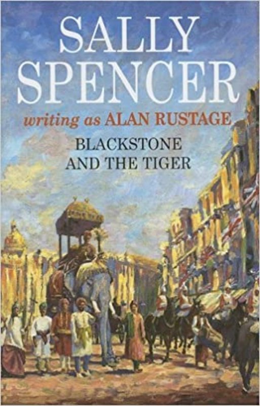 Book cover for "Blackstone and the Tiger" by Sally Spencer