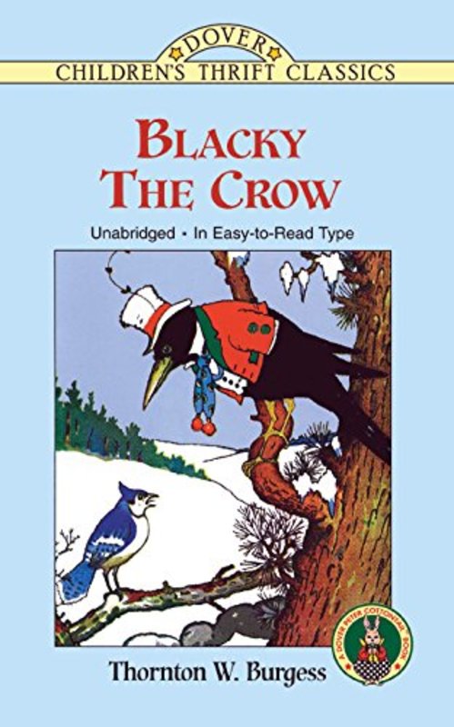 Book cover for "Blacky the Crow" by Thornton W Burgess