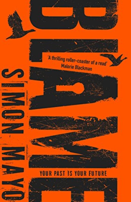 Book cover for "Blame" by Simon Mayo