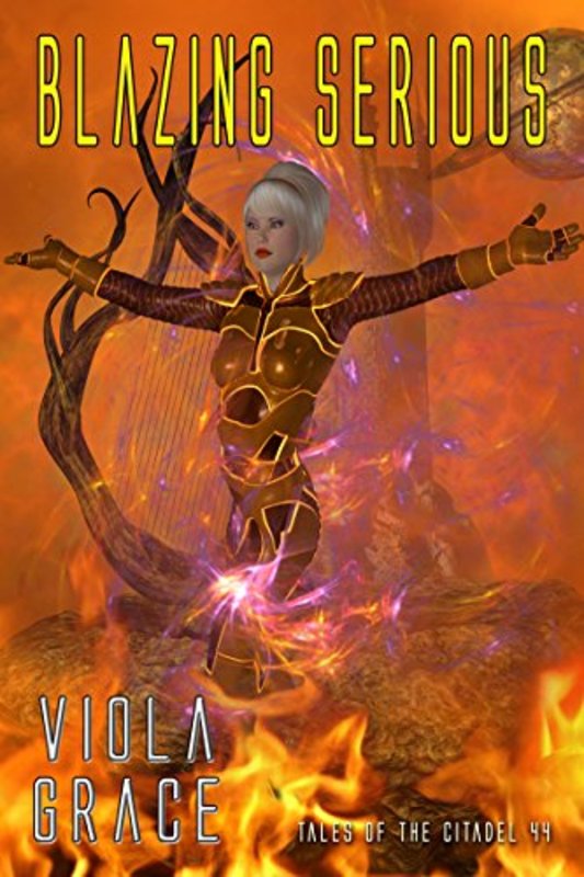 Book cover for "Blazing Serious" by Viola Grace