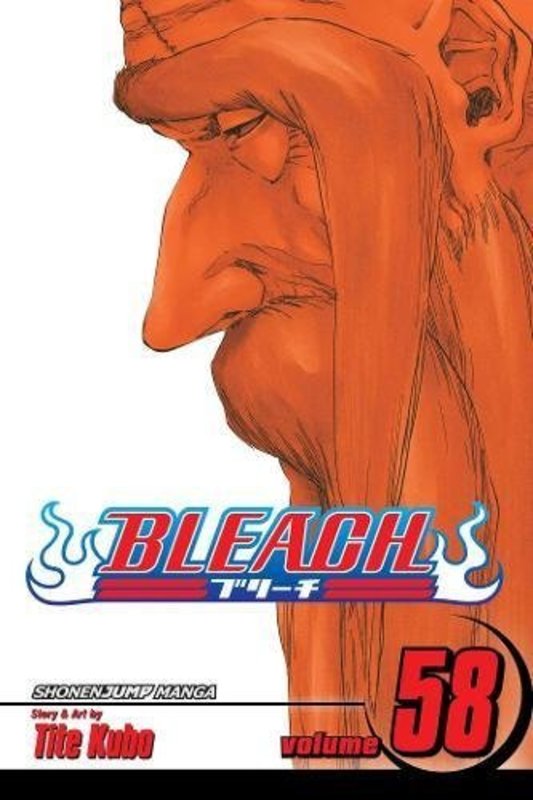 Book cover for "Bleach, Volume 58" by Tite Kubo