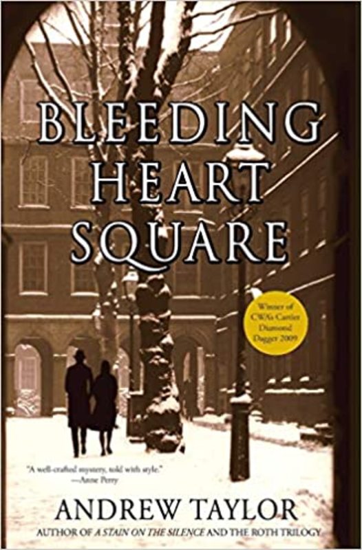 Book cover for "Bleeding Heart Square" by Andrew Taylor