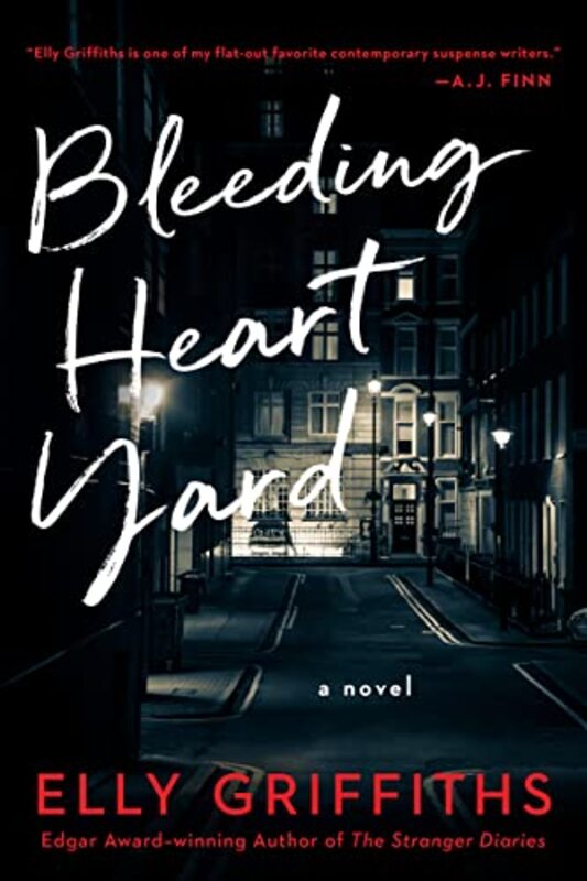 Book cover for "Bleeding Heart Yard" by Elly Griffiths