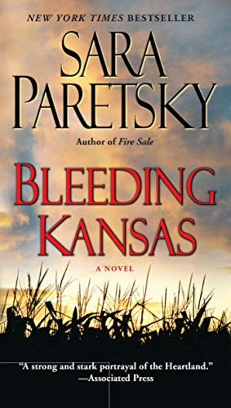 Book cover for "Bleeding Kansas" by Sara Paretsky