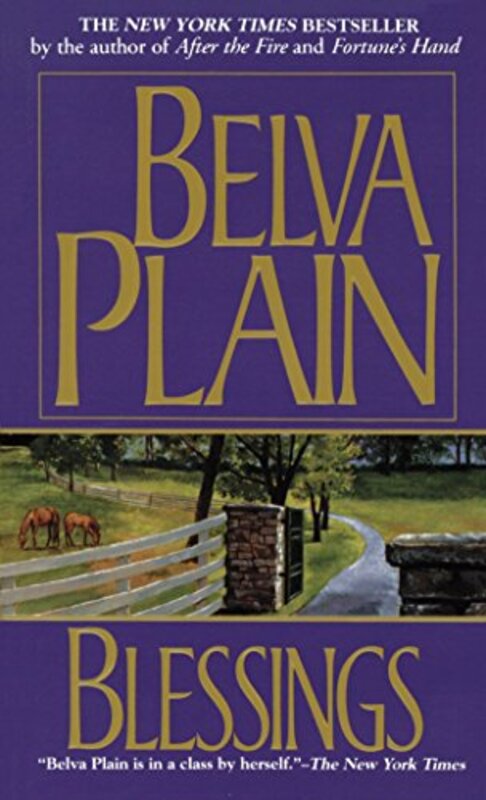 Book cover for "Blessings" by Belva Plain