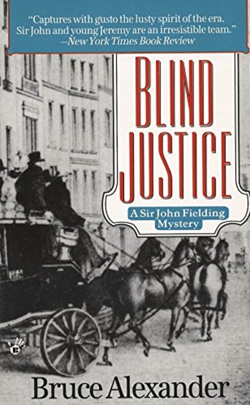 Book cover for "Blind Justice" by Bruce Alexander