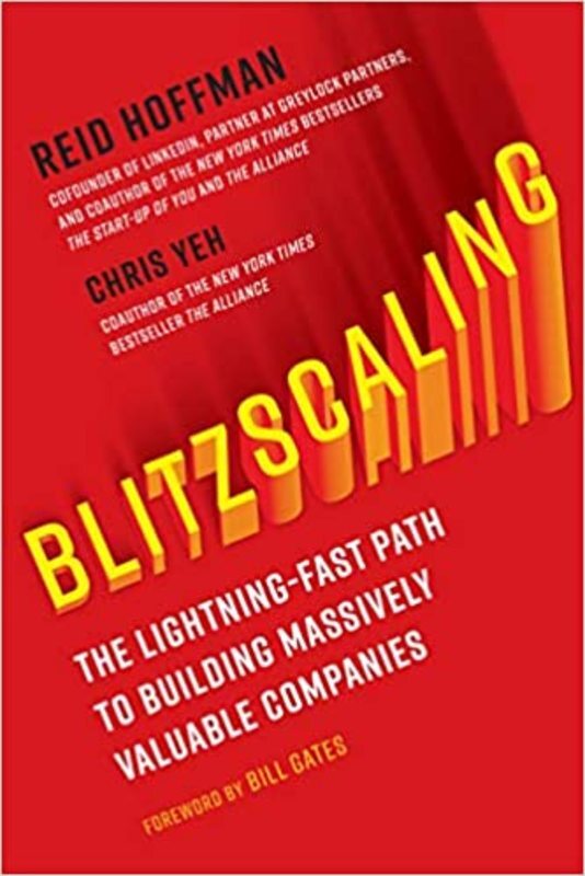 Book cover for "Blitzscaling"