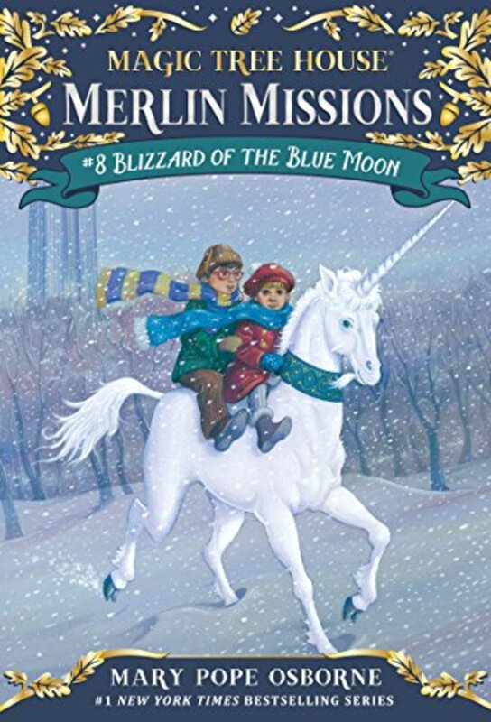 Book cover for "Blizzard of the Blue Moon" by Mary Pope Osborne