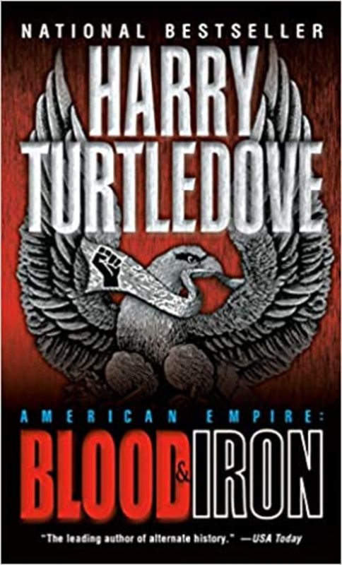 Book cover for "Blood and Iron" by Harry Turtledove